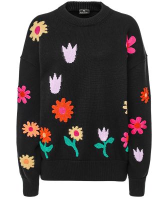 Floral Knitted Sweater