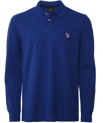 Long Sleeve Zebra Polo