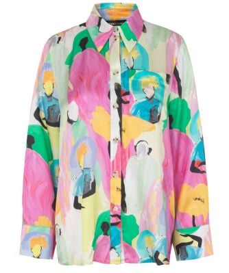 Stine Goya Women's Summer Floral Silk Shirt