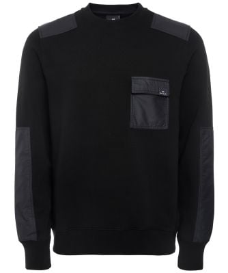 Crew Neck Pocket Sweatshirt
