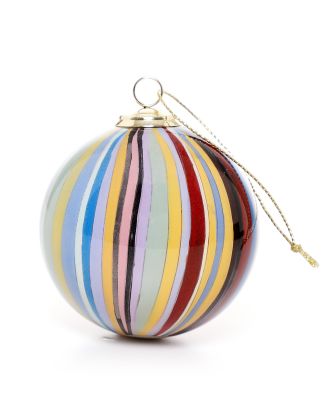 Signature Stripe Glass Bauble