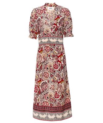 Zael Paisley Midi Dress