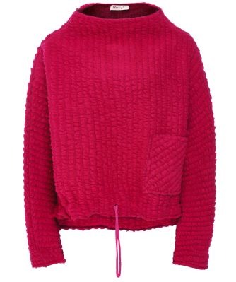 Kelly Cropped Textured Wool Blend Sweater
