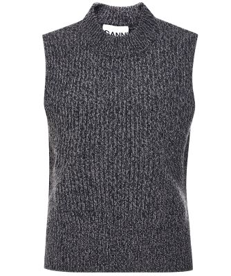 Rib-Knit Sweater Vest