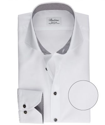 Fitted Body Houndstooth Trim Shirt