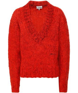 Mohair V-Neck Sweater