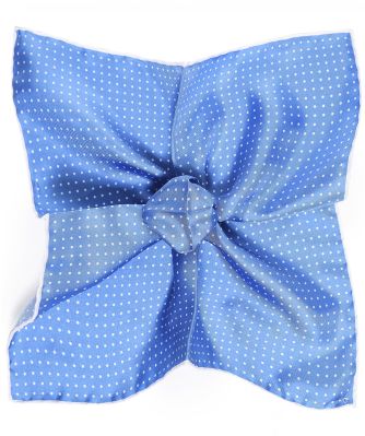 Ascot Men's Silk Polka Dot Pocket Square