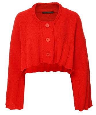 Knitted Ribbed Trim Cardigan