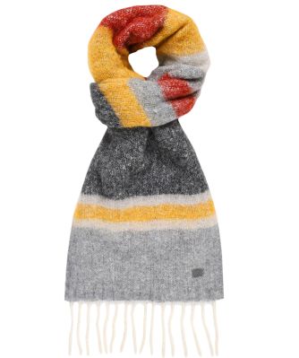 Wool Mix Stripe Scarf
