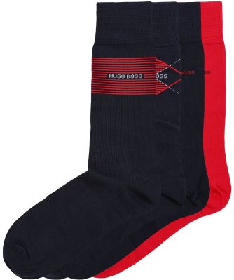 BOSS Men's Cotton Socks 4 Pack Gift Set