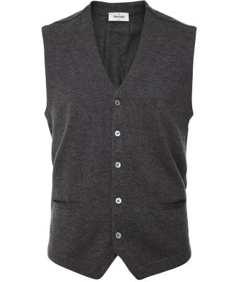 Virgin Wool Knitted Waistcoat