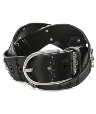 Cut Out Leather Belt