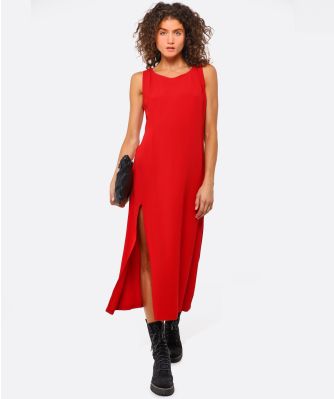 Side Slit Midi Dress