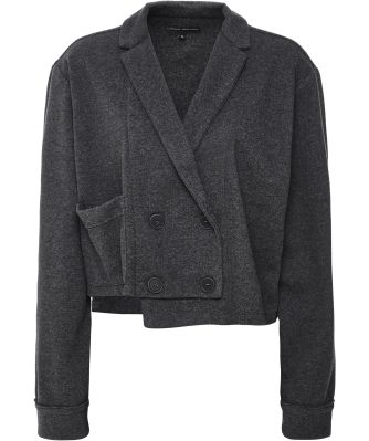 Double Breasted Fleece Jacket