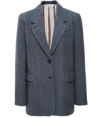 Chloé Stora Women's Gloria Herringbone Wool Blend Blazer