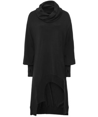Longline Cowl Neck Tunic Sweater
