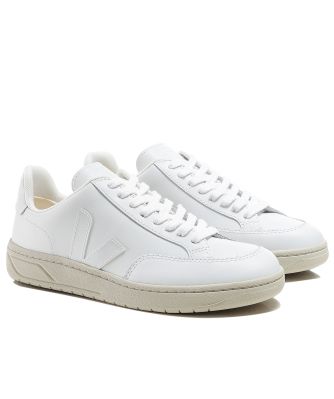 Veja Women's White Leather V-12 Trainers