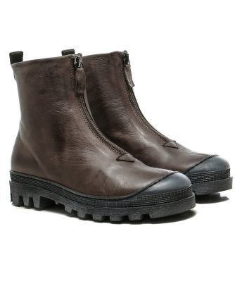 Gasoline Zip Leather Boots