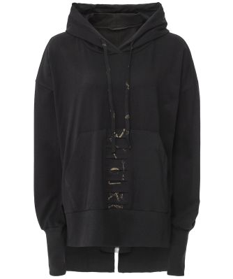 Stepped Hem Hoodie