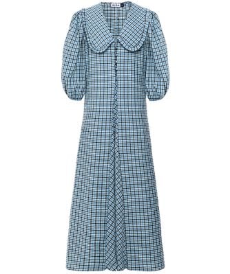 Liudmyla Button Seersucker Dress
