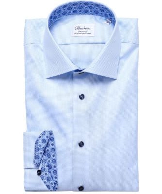 Fitted Body Micro Houndstooth Shirt