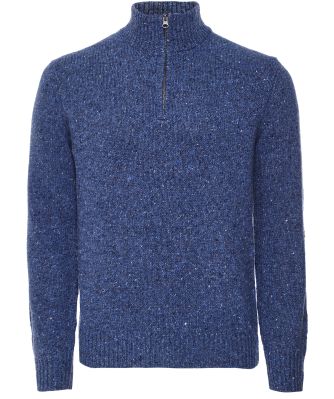 Wool Donegal Trucker Sweater