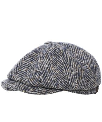 Stetson Men's Virgin Wool Herringbone Hatteras Cap