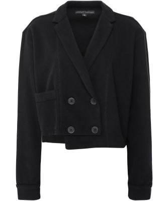 Double Breasted Fleece Jacket