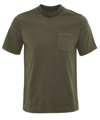 Crew Neck Pocket T Shirt