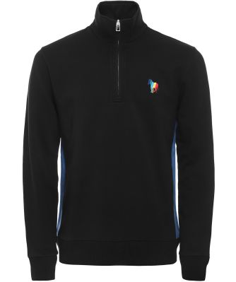 Half Zip Zebra Sweatshirt