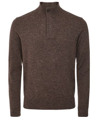 Merino Cashmere Half-Zip Sweater