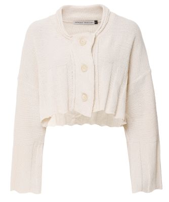 Knitted Ribbed Trim Cardigan