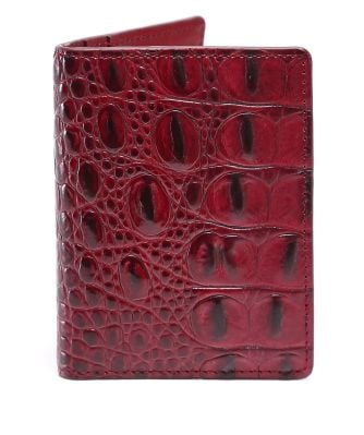Elliot Rhodes Men's Mock Croc Leather Card Holder