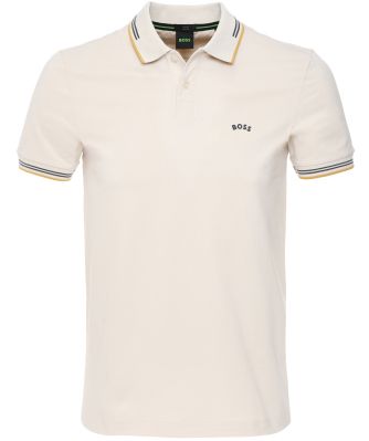 BOSS Men's Curved Logo Polo Shirt