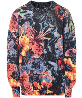 Wool Mix Floral Sweater