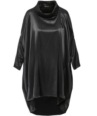 Draped Satin Dress