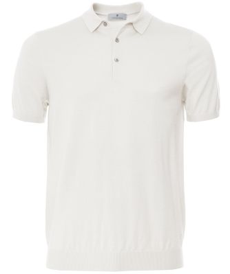 Thomas Maine Men's Merino Wool Knit Polo Shirt