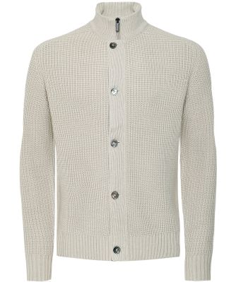 Wool Mix Zip Cardigan