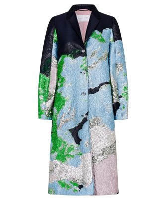 Cornelia Clouds Jacquard Coat