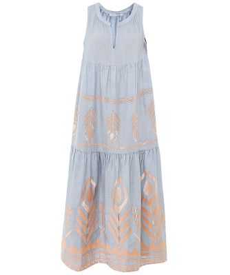 Linen Tiered Maxi Dress