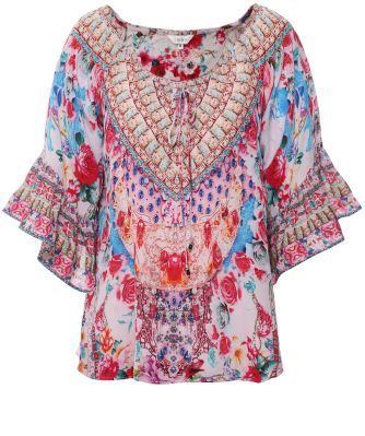 Silk Boho Top