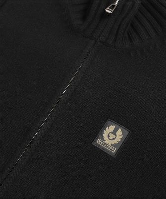 Lambswool Watch Zip Cardigan