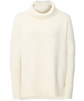 Merino Cashmere Roll Neck Sweater