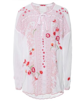 Johnny Was Women's Masia Embroidered Tunic