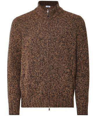 Virgin Wool Zip Cardigan