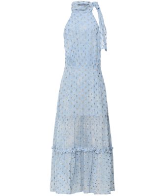 Eleanor Tie Neck Midi Dress
