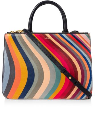 Paul Smith Women's Swirl Leather Tote Bag