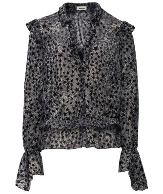 Star Print Tuya Blouse