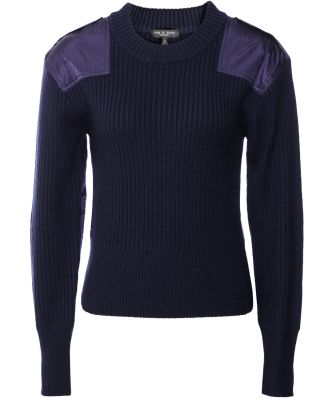 Nikole Panelled Ribbed Wool Sweater