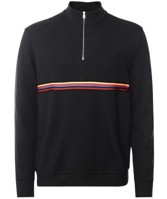 Half-Zip Artist Stripe Sweatshirt